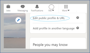 screenshot showing how to check LinkedIn settings